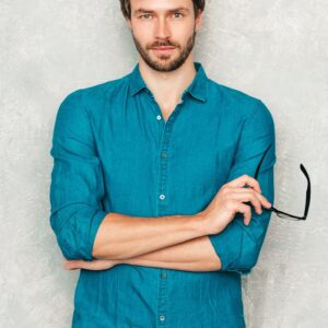 Men Solid Cotton Shirt